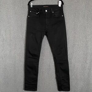 Nudie Lean Dean Slim Tapered Jeans - Men's Size 32*32(Fit 32*31) - Black